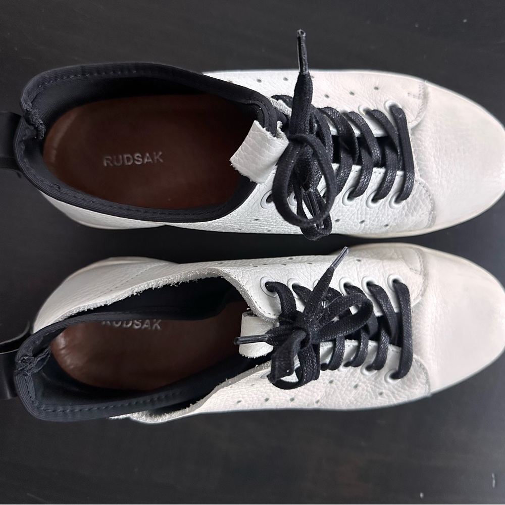 RUDSAK White and Black Women's Sneakers